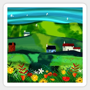 Green, Green Grass of Home Sticker